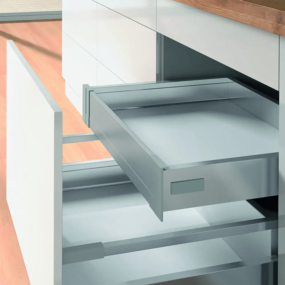 Ящик с плавным закрыванием 41.8x48x9.4 см Delinia D45/S МДФ цвет серый DELINIA ID Smart STLM-2101283 - Вид №10