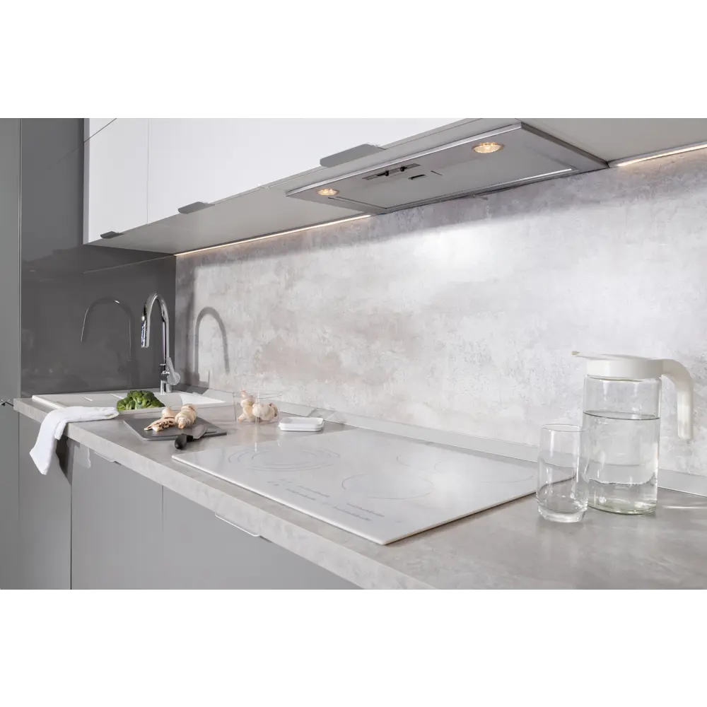 Стеновая панель Бетон светлый 300x0.6x60 см ДСП цвет серый Santreyd STLM-2111408 - Вид №2