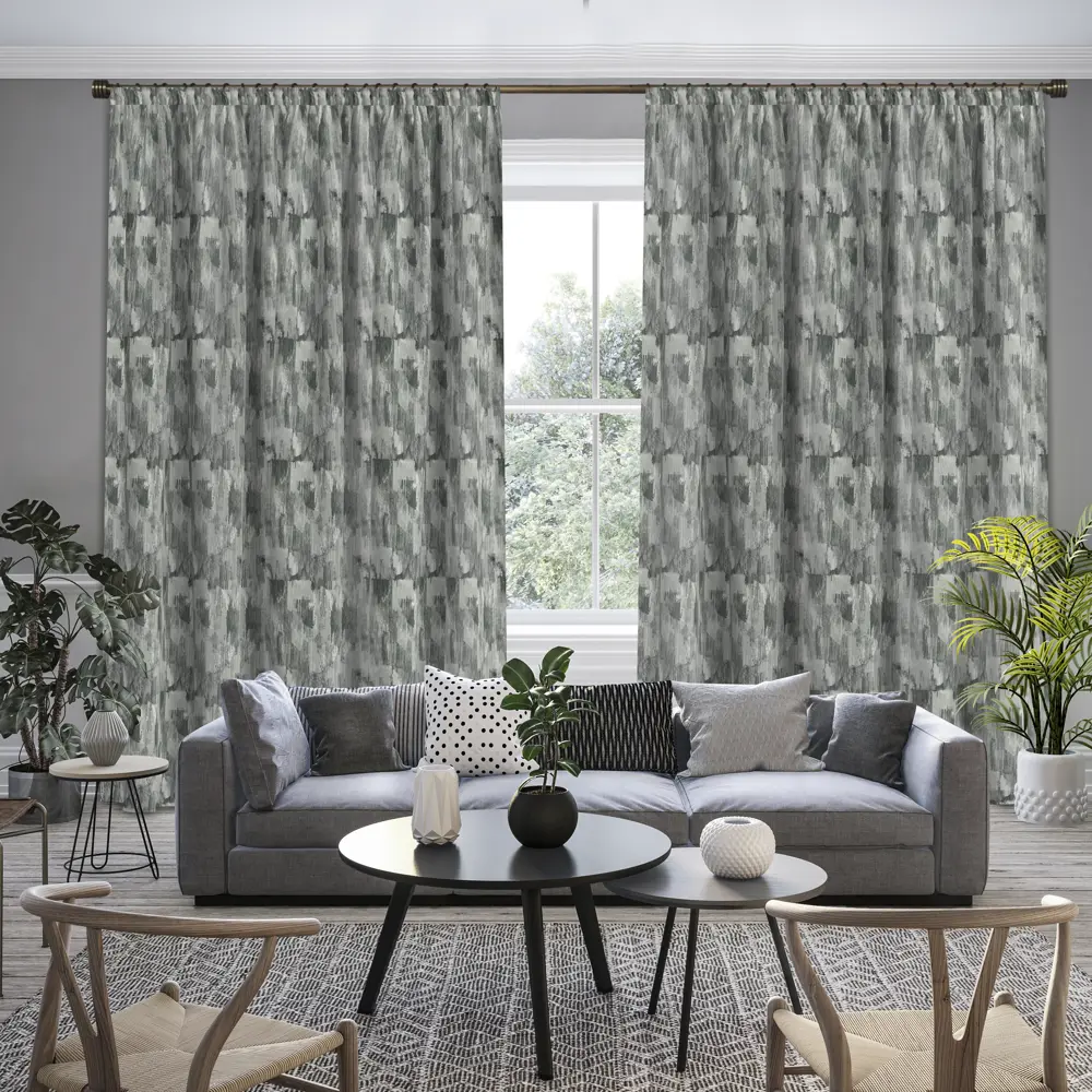 Ткань 1 м/п Анкона велюр 290 см цвет серый GARDEN STLM-2081030 - Вид №5