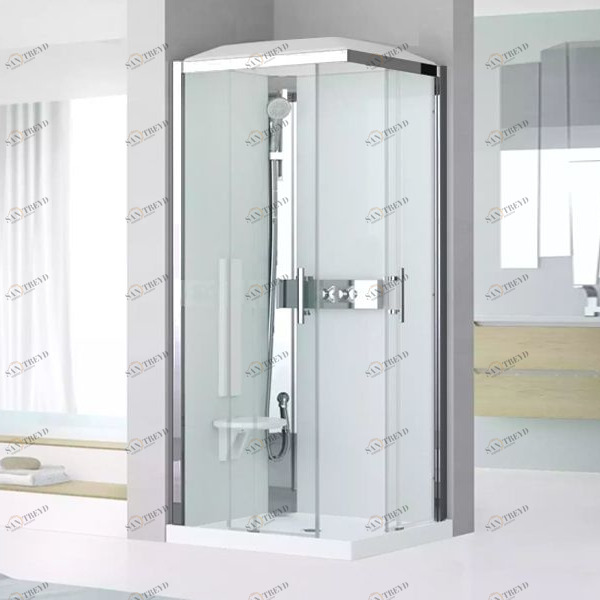 Душевая кабина 90x90 GLAX 3 A90 STANDARD Novellini GLAX 3 с низким душевым поддоном и крышей GL3A90MT1K