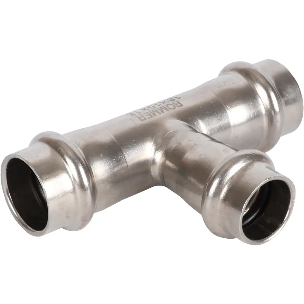 Тройник переходной Rommer 18x15x18 мм ВПр нержавеющая сталь STLM-2183093