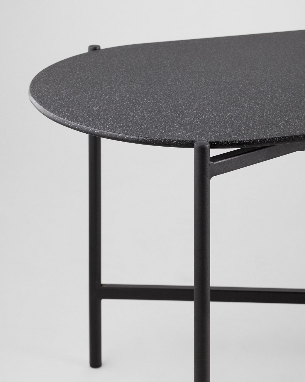 Журнальный столик стеклянный черный 120х40 см "Хименес" STOOL GROUP  00-3958820 Черный  - Вид №3