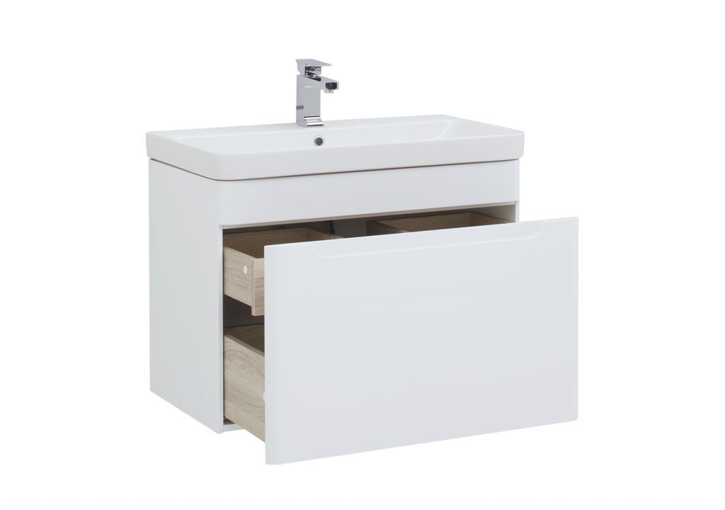 Тумба с раковиной Aquanet София 80 белый 0019986900182312 - Вид №1