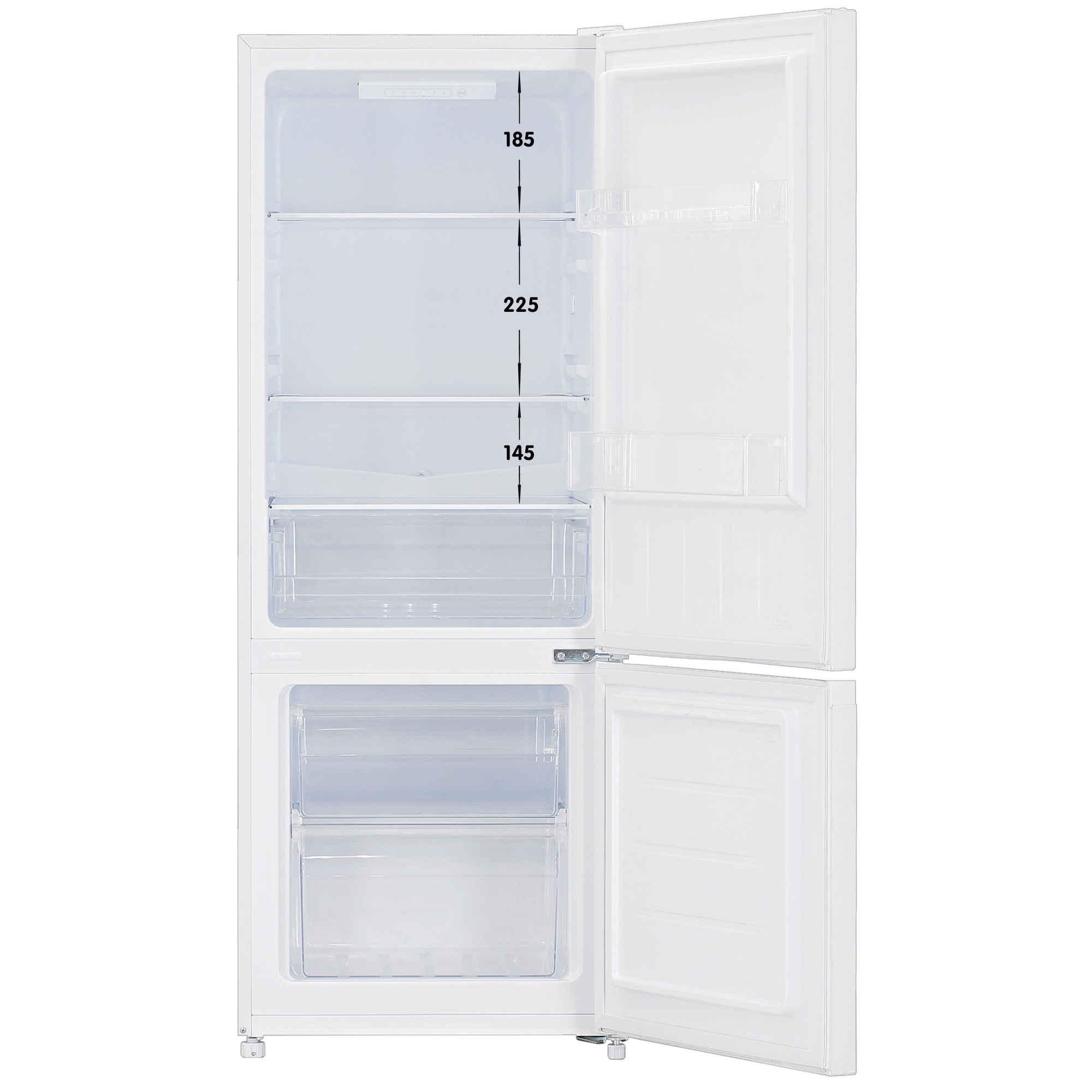 5401288 Холодильник с морозильником   DEXP B2-21AMG белый STDN-0143814 - Вид №1