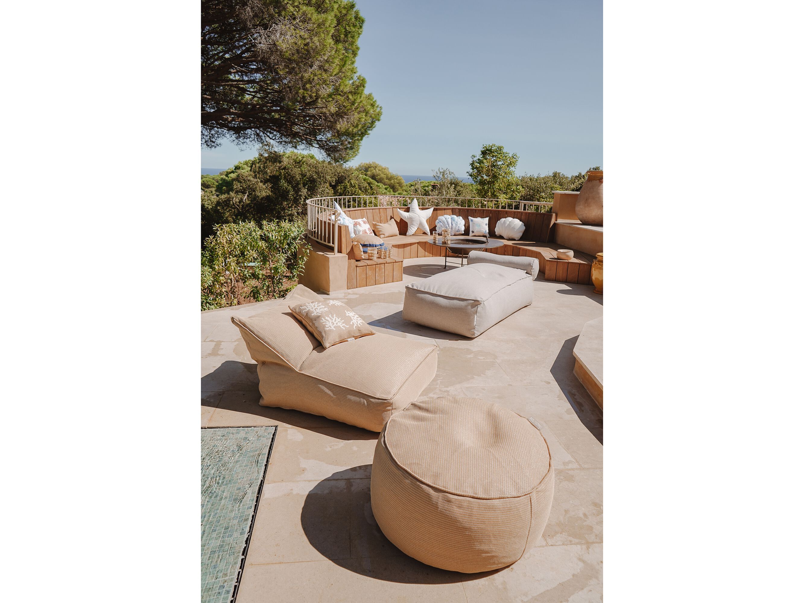 Круглый садовый пуфик MX HOME TMR ARCH-00149507 - Вид №1