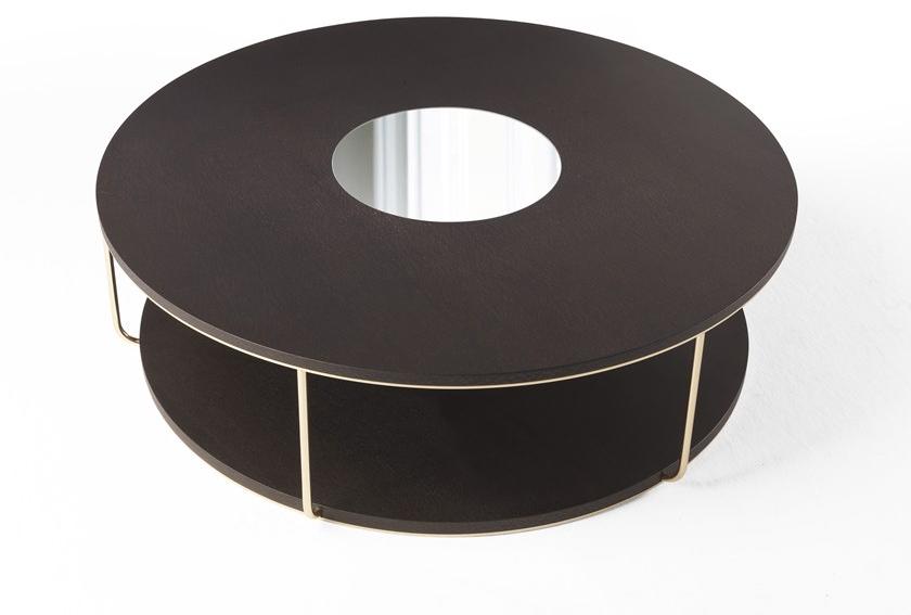 ETRO Home Interiors Низкий круглый деревянный журнальный столик  E.amb.231.a  - Вид №2