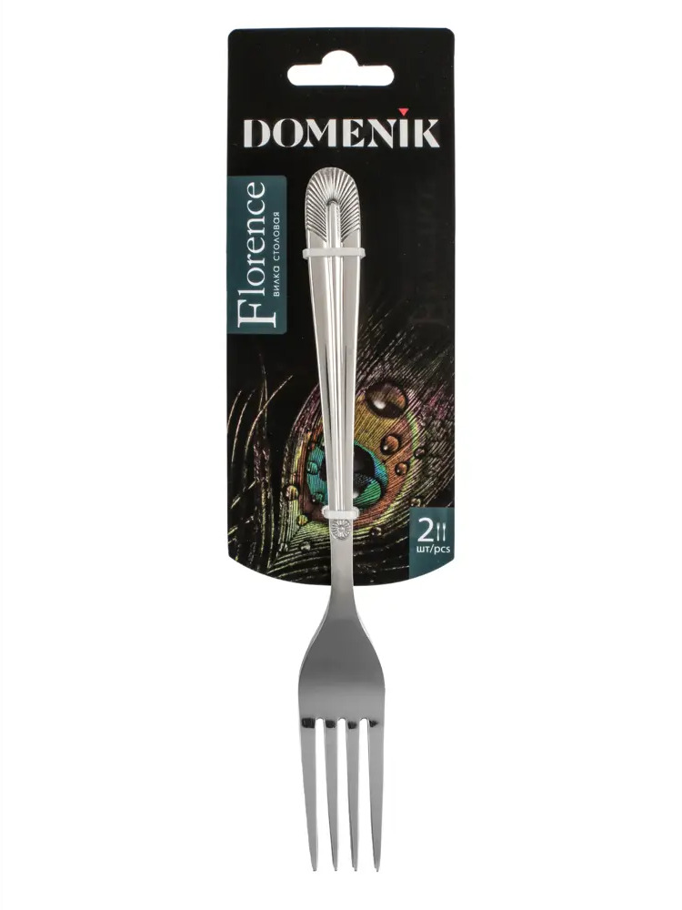 91622038 Набор вилок столовых 2 шт Domenik Florence нержавеющая сталь цвет серебристый металлик STLM-0862242