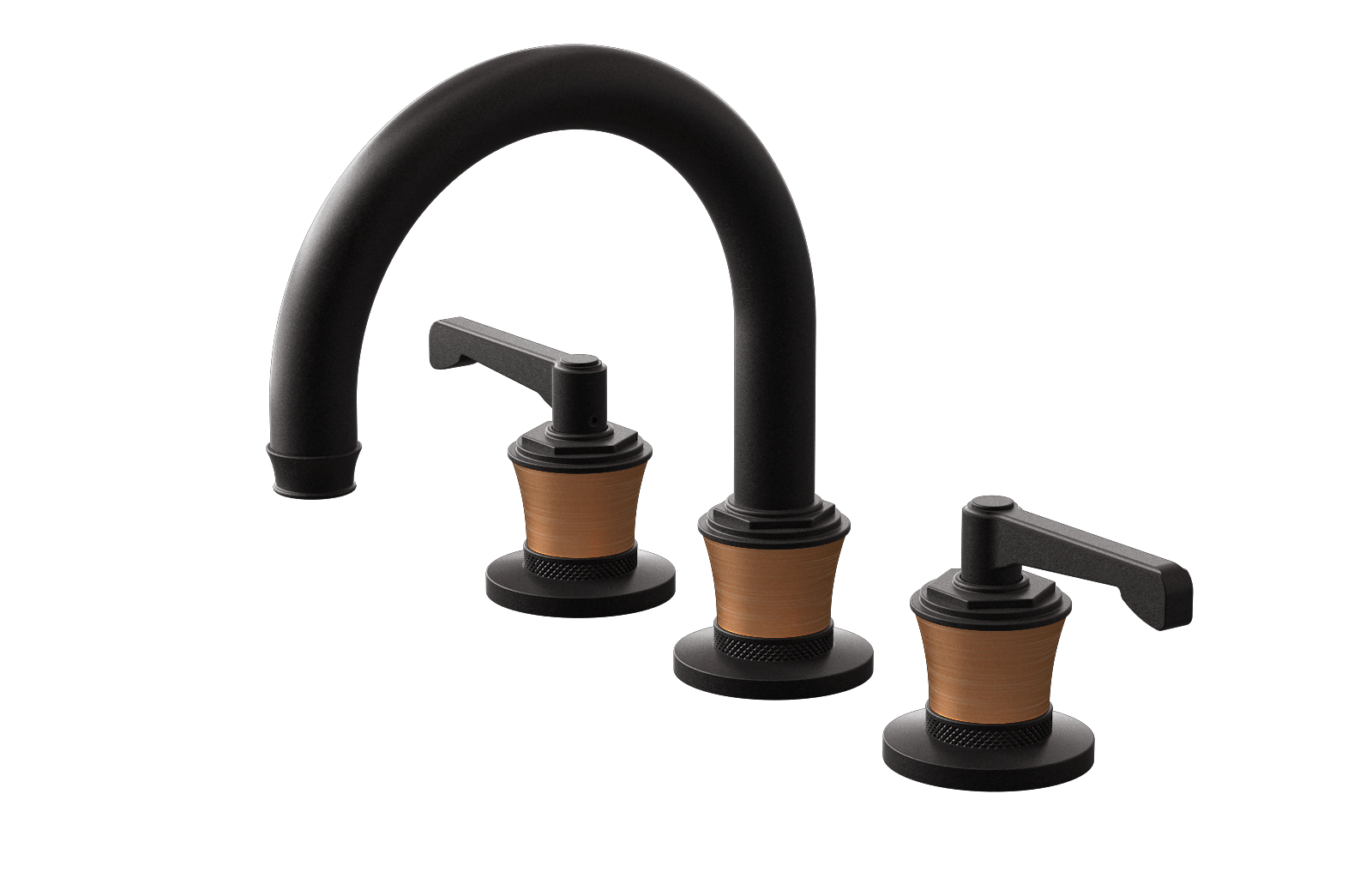 E-11612-R3BRG-LM60B-BK Смеситель для умывальника на 3 отвертия GRAFF Vignola