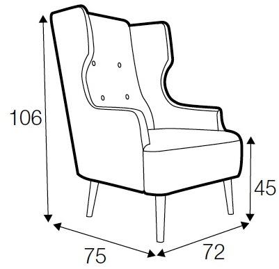 Sits Кресло с подголовником из ткани Play sun-id-1403232 - Вид №8