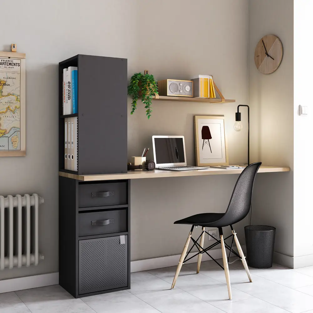 Короб Spaceo KUB Paris 15x31x31 см 14.4 л полиэстер цвет чёрный STLM-2009935 - Вид №3