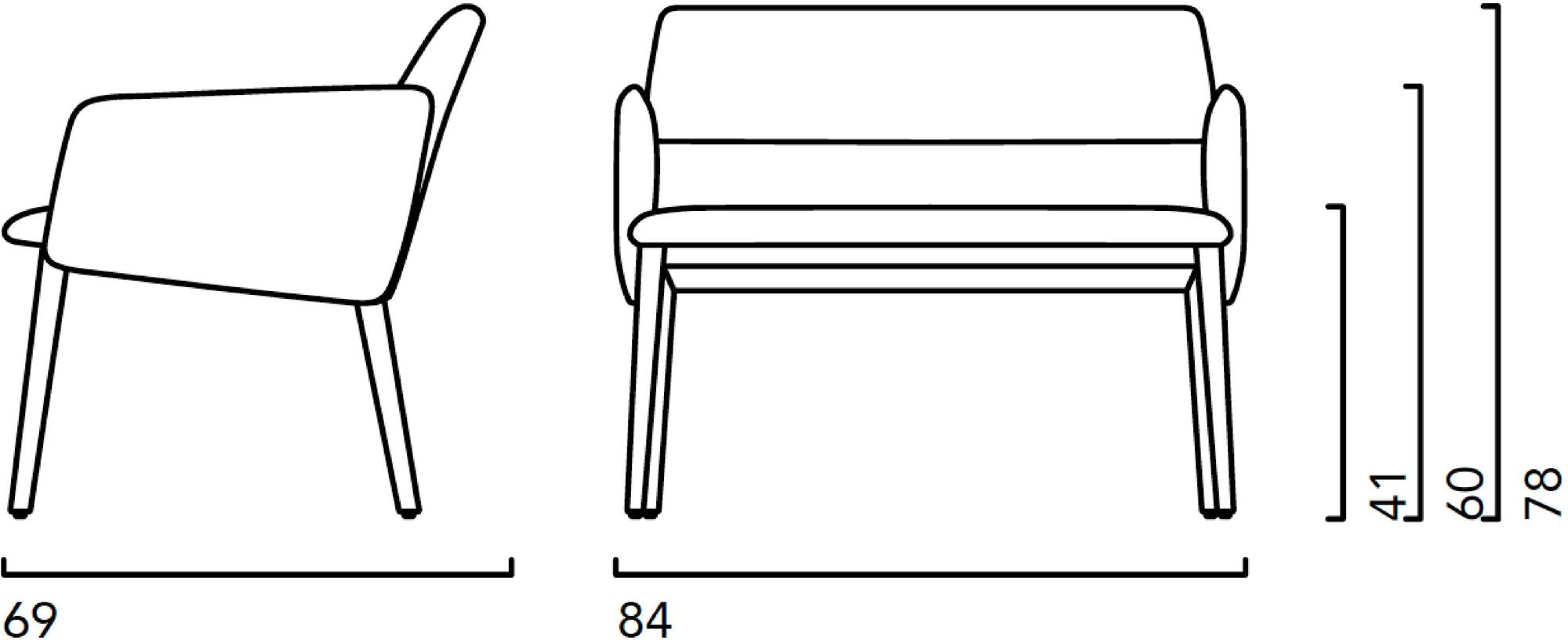Crassevig Мягкое кресло с подлокотниками Aura sun-id-1481398 - Вид №3