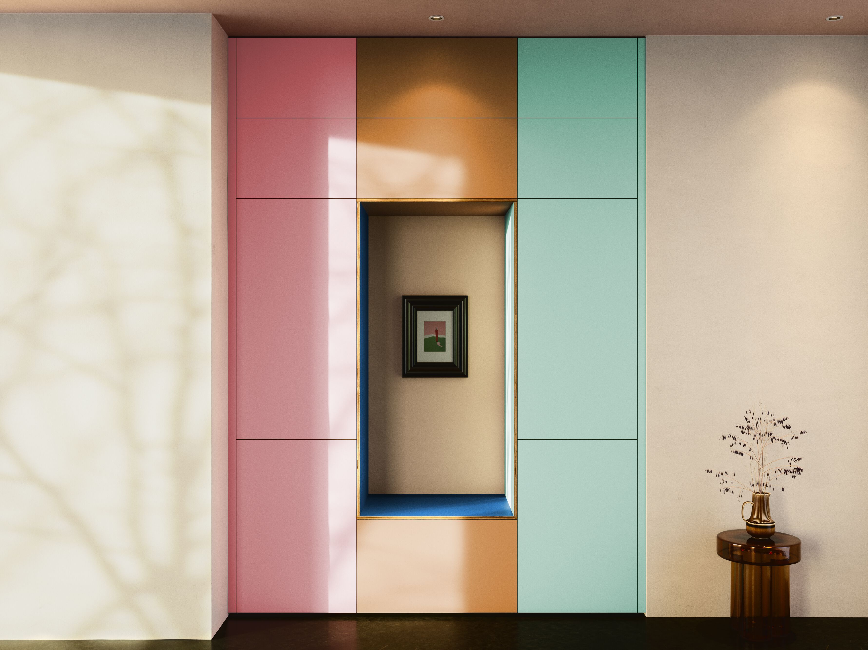 Секционный шкаф из ламината Neuvermoebelt SMART LINE FURNITURE ARCH-00011174