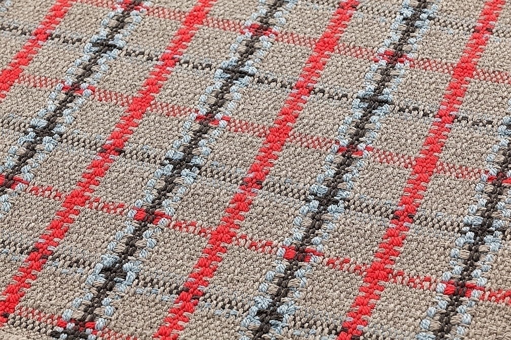 070790 Подушка GL Tartan blue 70x70 GAN Garden Layers