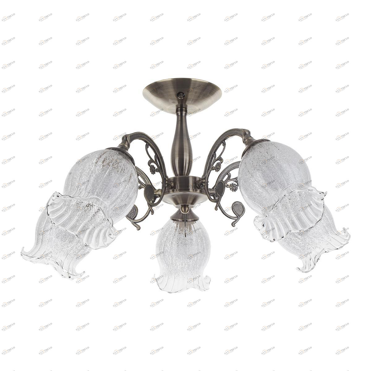 Потолочная люстра IDLamp Ernest 288/5PF-Oldbronze IDLAMP ERNEST 183457 Белый 