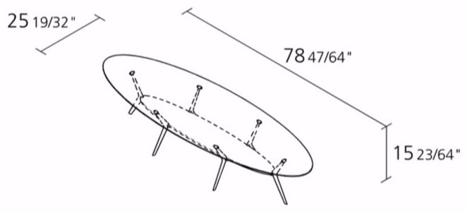 Alias Овальный журнальный столик Biplane sun-id-1400670 - Вид №2