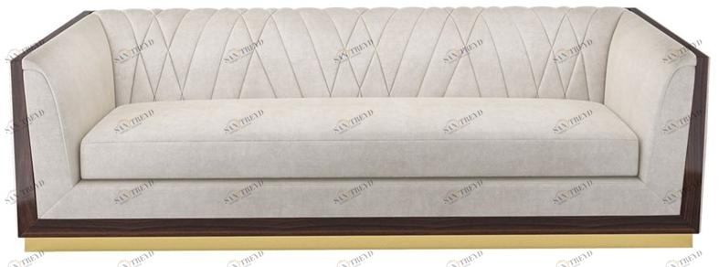 FRATO 3-х местный бархатный диван  Fup220017aca 