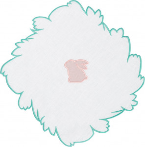 10677590 Truffle Bee Набор плейсматов Truffle Bee Easter Bunny Linen little 46х46см, 2шт, бело-розовый, лен Ткань