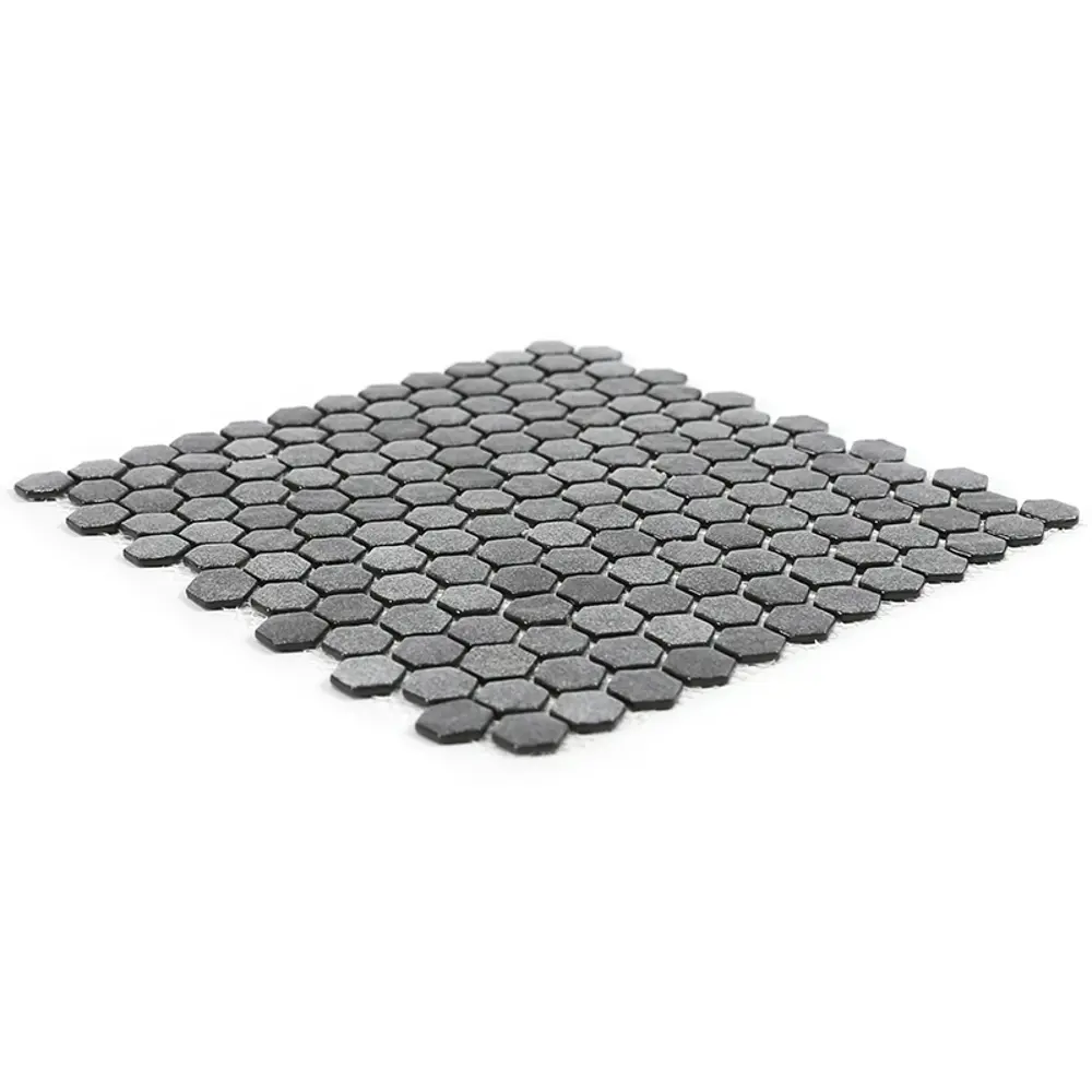 Мозаика стеклянная Natural STP-GR009-HEX 29x29 см цвет темно-серый Santreyd Steppa STLM-2178905 - Вид №3