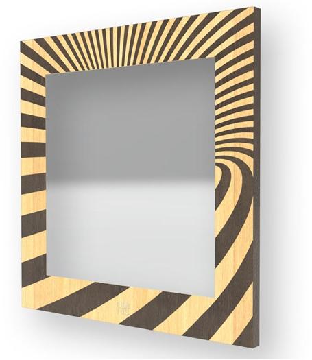LIGNIS® Квадратное настенное зеркало в раме Dolcevita abstract 12.002 - Вид №1