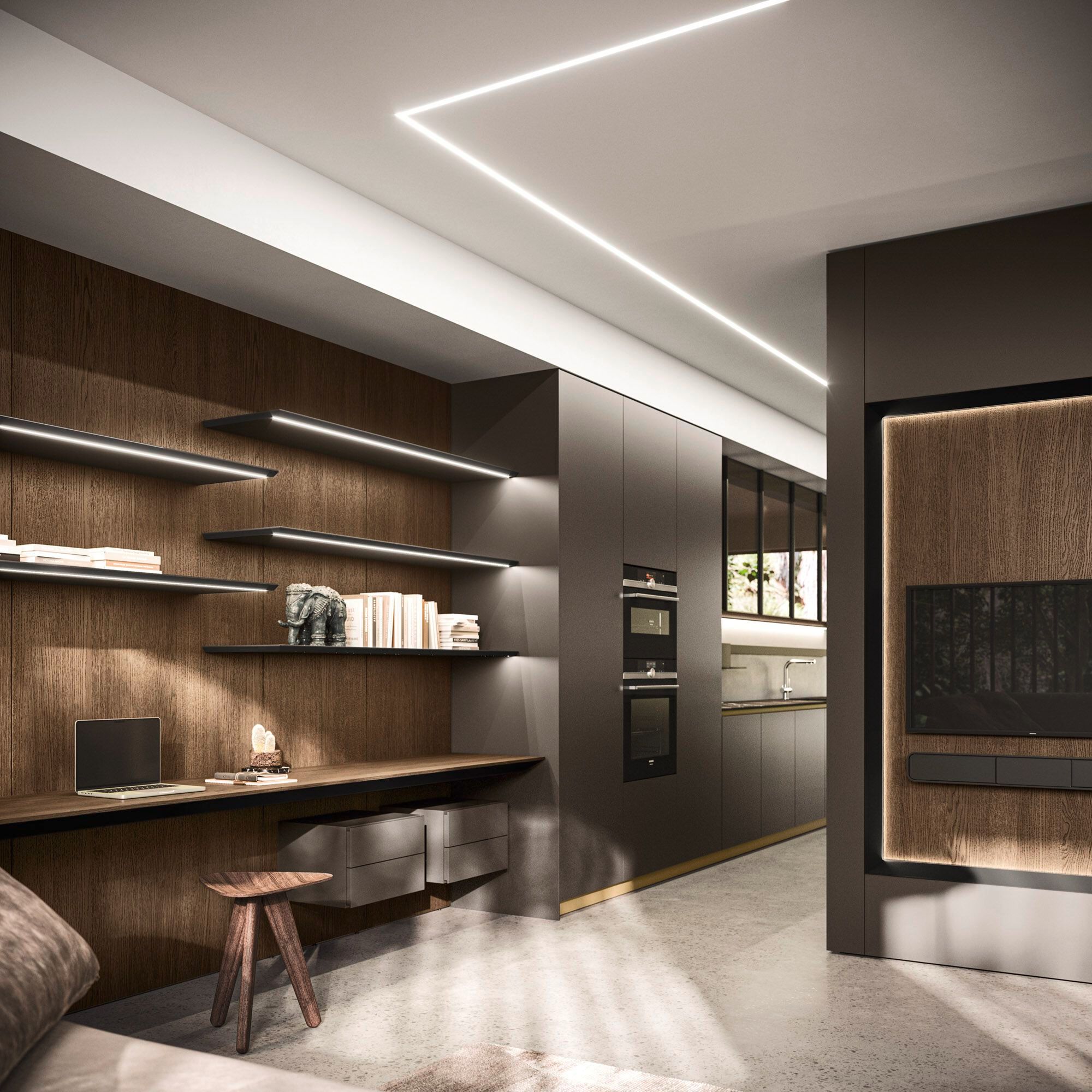 Деревянная обшивка Arrital BOISERIE PLANAR ARCH-00009046 - Вид №4