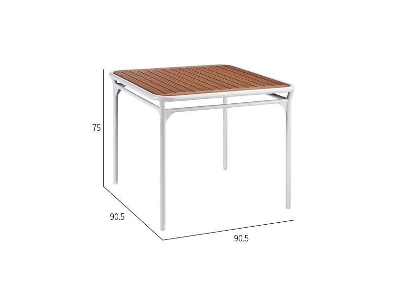 Металлический квадратный садовый стол VINEKO Nine Degrees ARCH-00052653 - Вид №2