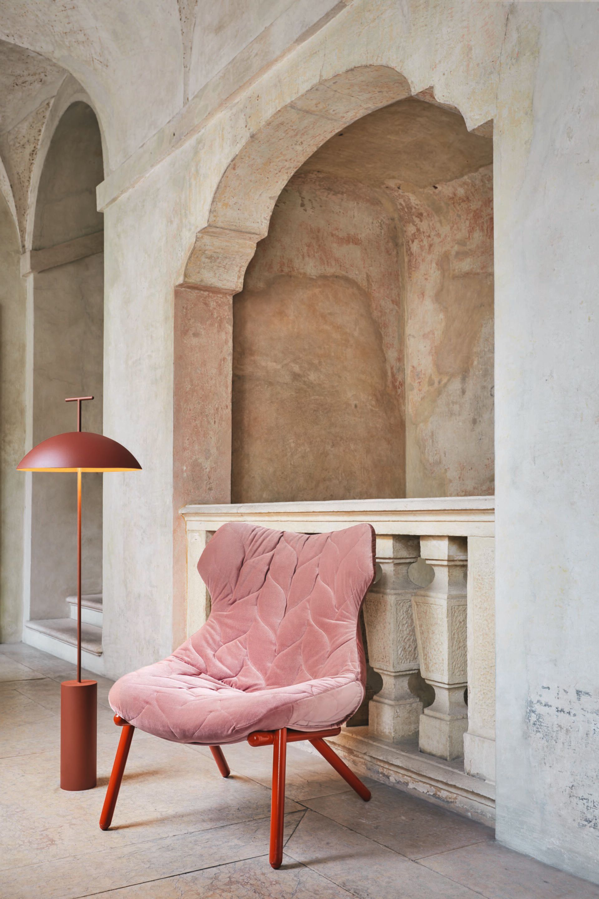 Бархатное кресло с подлокотниками Kartell FOLIAGE ARCH-00078227 - Вид №9