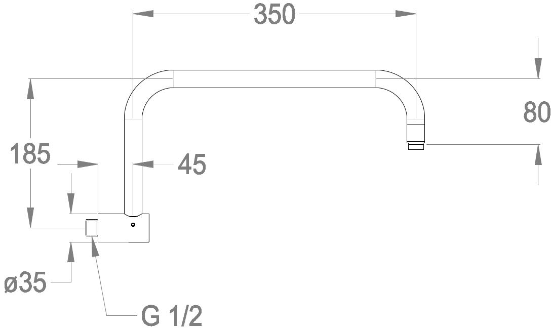 Fir Italia Настенный держатель для душа Soffioni doccia 0554440 - Вид №1