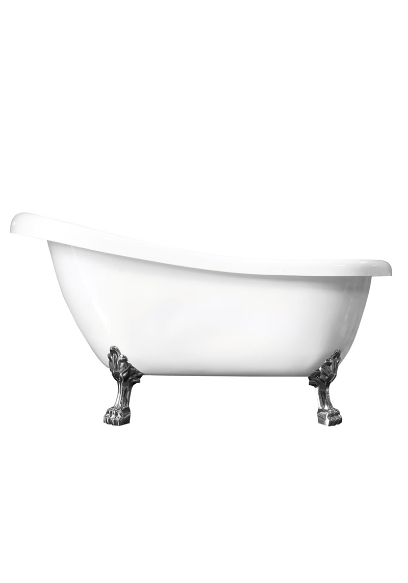 172 Ванна Старая Англия 156 Белый, Хром Лев  Noro  Белый  - Вид №2