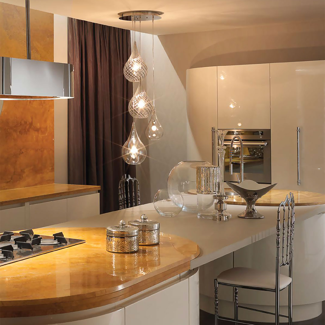 Cangini & Tucci Lacrima R1259MX.3L ribbed/amber/green подвес 117206 - Вид №2