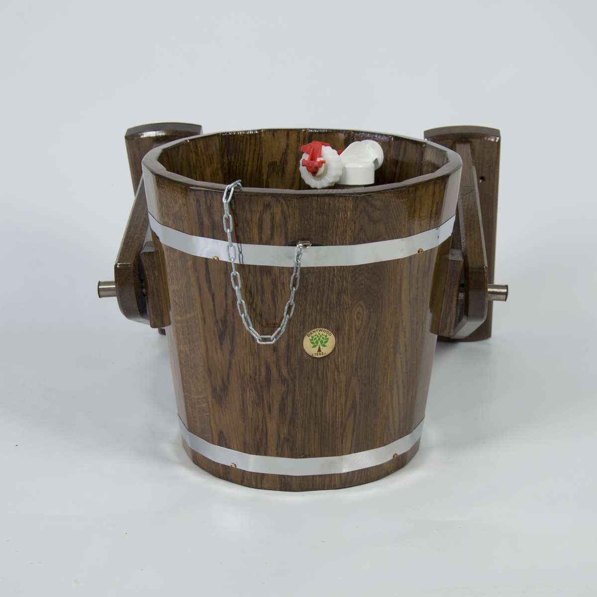 146 Обливное устройство из дуба 12 литров (дуб морёный) Alyarus  - Вид №2