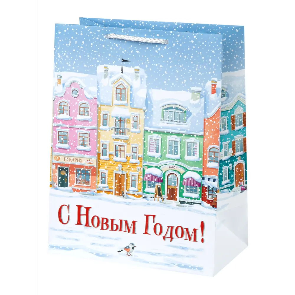 Пакет подарочный «Зимний город» 18x23 см Santreyd STLM-2072876