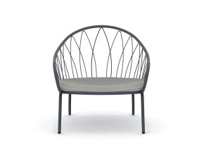 Металлический садовый стул с подлокотниками