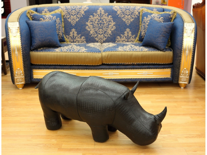 Пуф "Носорог" черный EUROSON ЖИВОТНЫЕ 126052 Черный - Вид №1