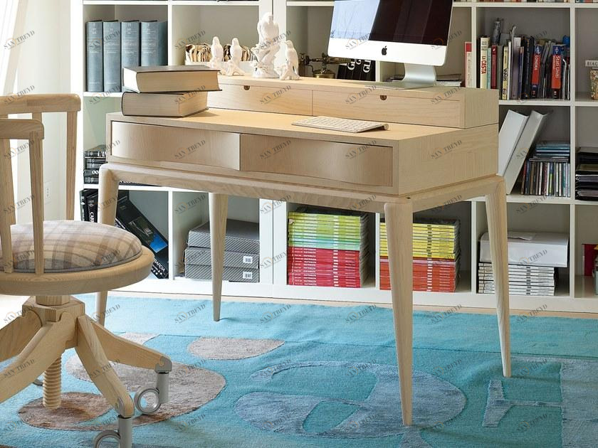 VOLPI Письменный стол из дерева с ящиками Contemporary living 3sts-001-0cm