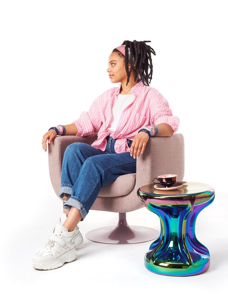 Pols Potten Вращающееся кресло из ткани  556-020-001  - Вид №5