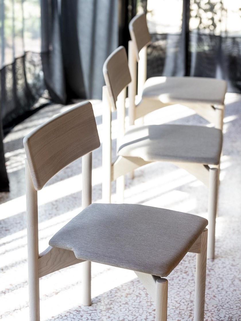 SIPA Стул из лакированного ясеня со встроенной подушкой Spam sun-id-1399776 - Вид №4