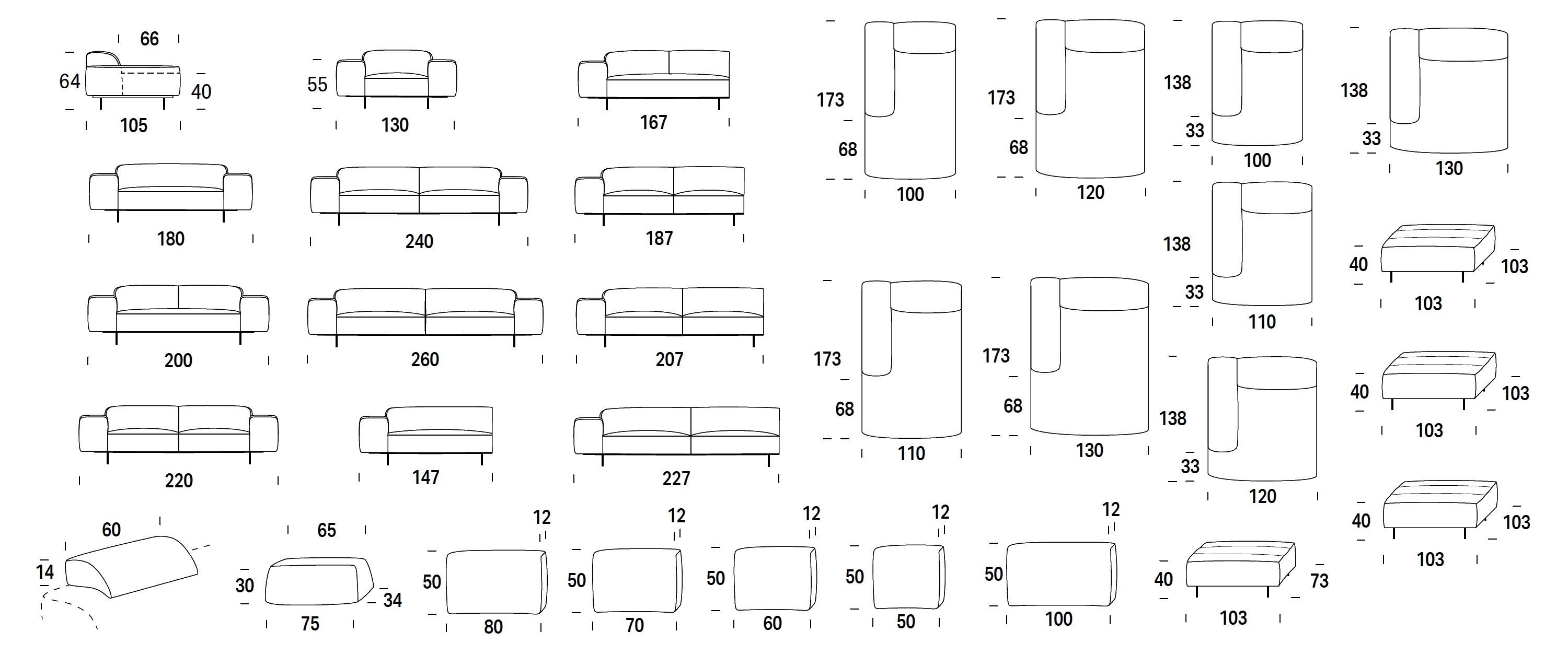 Ткань диван Felis Softliving ARCH-00030730 - Вид №18