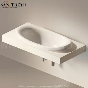 Flaminia IO e SI Столешница с отверстием под раковину бежевая IO90M1.9003