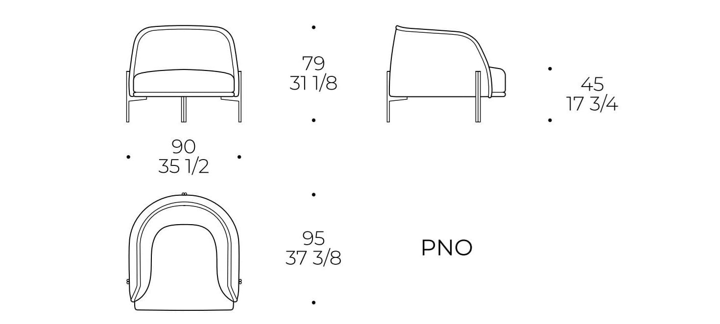 Тканевое кресло с подлокотниками Liu Jo Living Collection ARCH-00068491 - Вид №8