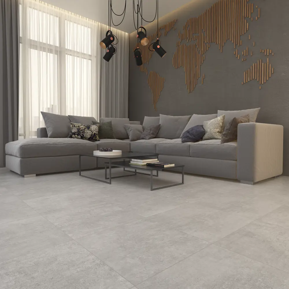 Керамогранит Гермес 40x40 см 1.6 м² матовый цвет серый светлый Santreyd STLM-2047063 - Вид №4