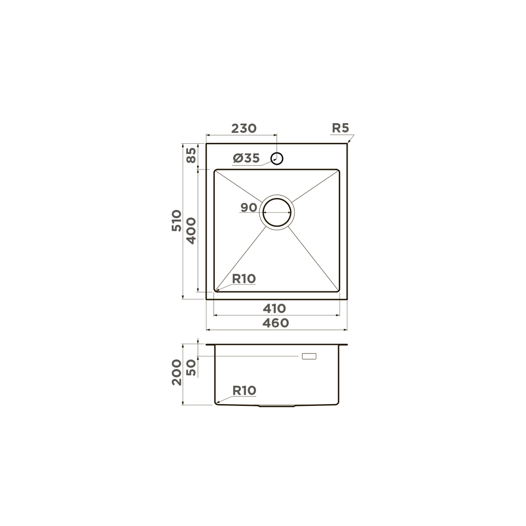 Кухонная мойка Akisame 46 GB OMOIKIRI 4997012 - Вид №2