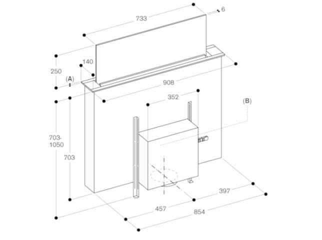 Вытяжной шкаф из стекла GAGGENAU серия 200 ARCH-00106316 - Вид №4