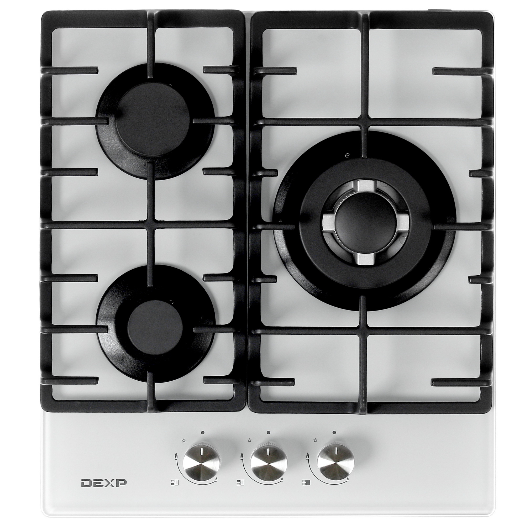 4841508 Газовая варочная поверхность DEXP M3GIW STDN-0006598