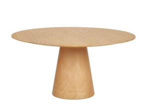 Круглый дубовый обеденный стол