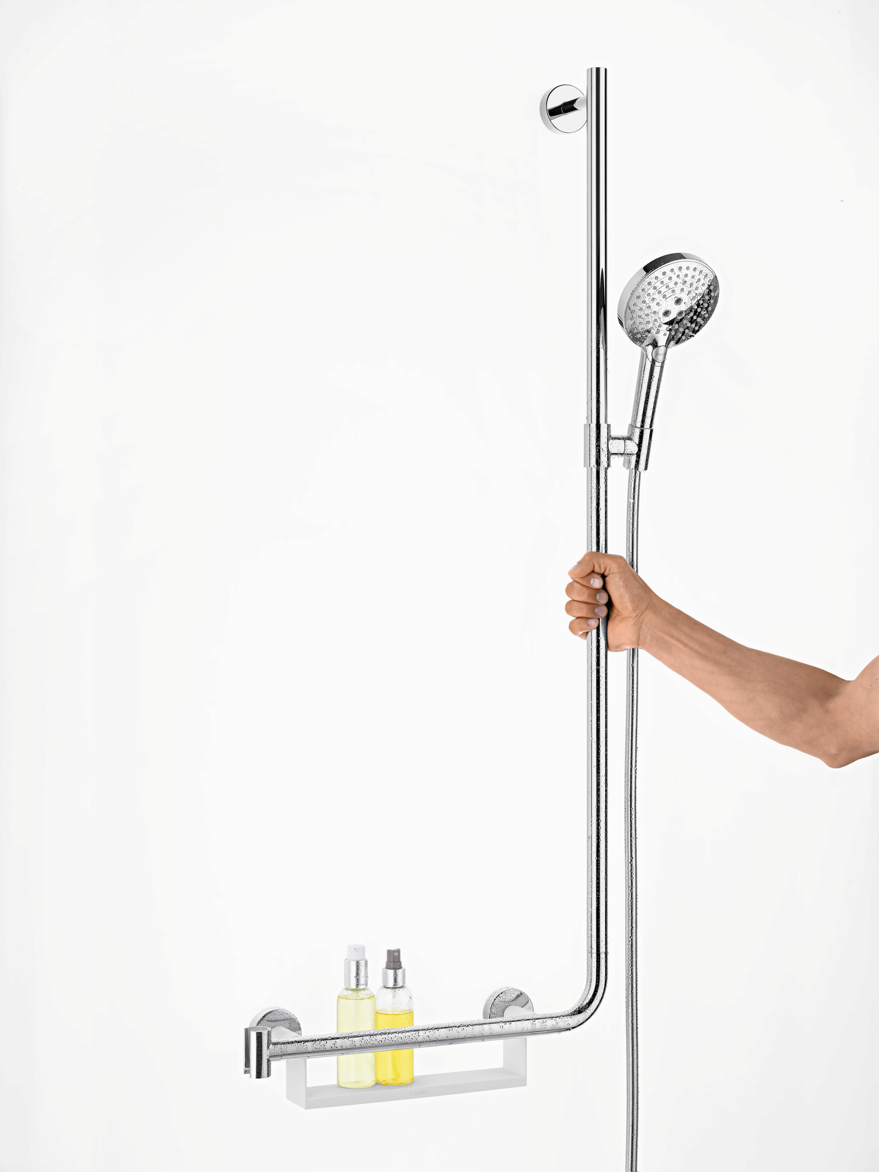 26327000 Raindance Select S Душевой набор 120 3jet EcoSmart 9 л / мин со штангой 110 см справа Hansgrohe  - Вид №1