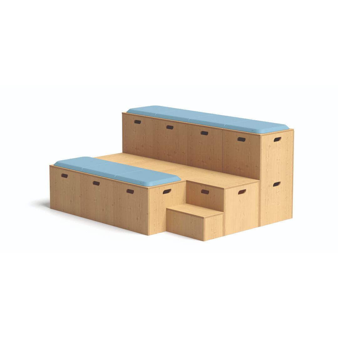 Модульная деревянная скамья Bõln Kub ARCH-00004356 - Вид №3
