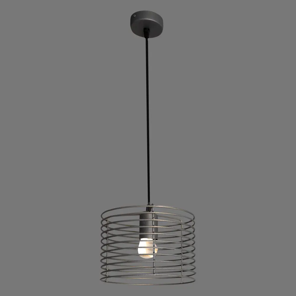 Подвесной светильник Vitaluce Vakero grey 1 лампа 3м² Е27 цвет бронзовый графит STLM-2146287 - Вид №2