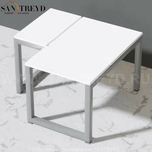 Effegibi LINEA ALU Угловая скамейка на регулирумых ножках белая HA65000036