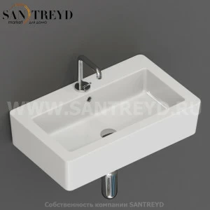 325001 Подвесная раковина настенная прямоугольная Kerasan Ego