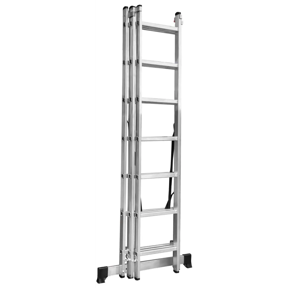 Лестница раскладная выдвижная 3-секционная Standers до 4.48 м 7 ступеней STLM-2192879 - Вид №4